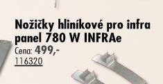 Nožičky hliníkové pro infra panel 780 W INFRAe - UNI HOBBY akcniletaky.com