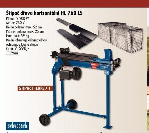 Štípač dřeva horizontální HL 760 LS - UNI HOBBY akcniletaky.com