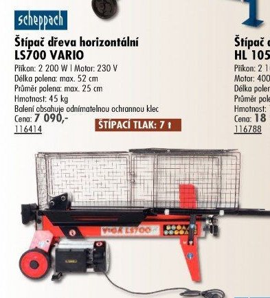 Štípač dřeva horizontální LS700 VARIO - UNI HOBBY akcniletaky.com
