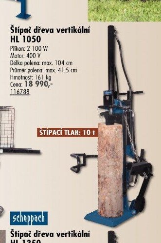 Štípač dřeva vertikální HL 1050 - UNI HOBBY akcniletaky.com