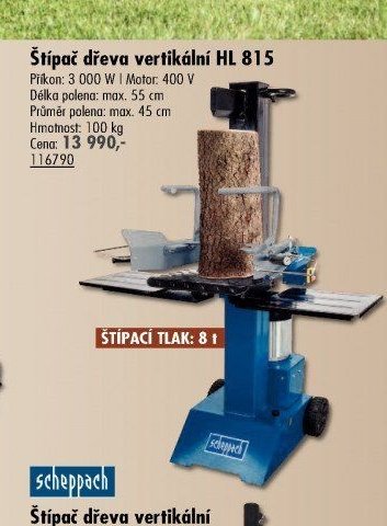 Štípač dřeva vertikální HL 815 - UNI HOBBY akcniletaky.com