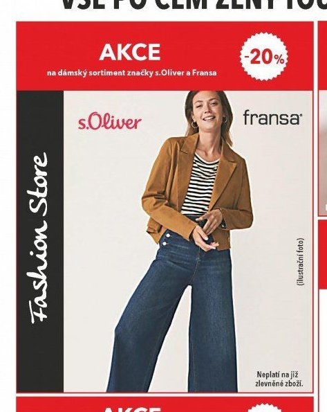 dámský sortiment značky s.Oliver a Fransa
