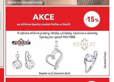stříbrné šperky značek Soliter a Starlit