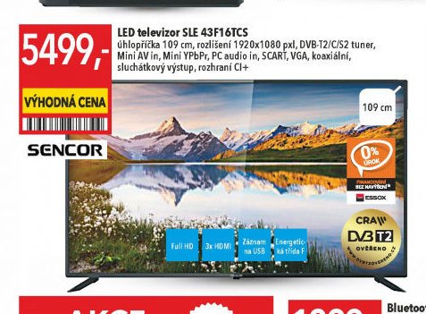 LED televizor SLE 43F16TCS