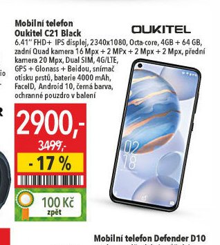 Mobilní telefon Oukitel C21 Black