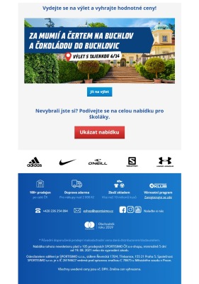 akční leták Sportisimo 19.8.2021-24.8.2021