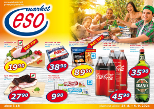 akční leták ESO MARKET 25.8.2021-5.9.2021