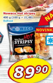 Kuřecí stripsy mražené Hot Nowaco