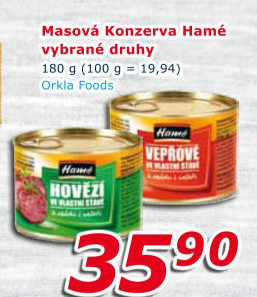 Maso Hamé - konzerva