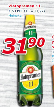 Pivo světlý ležák 11° Zlatopramen