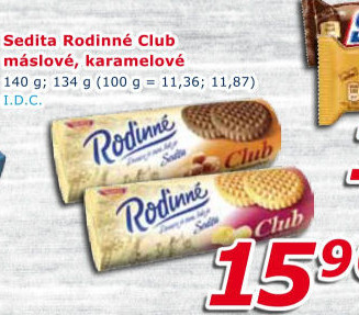 Sušenky Rodinné Club Sedita