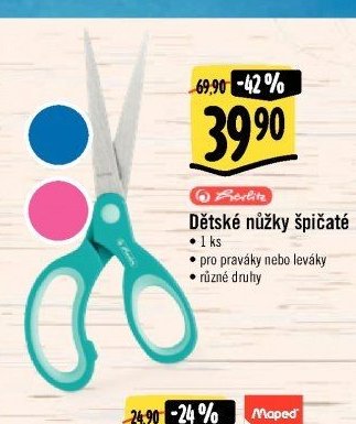 Dětské nůžky špičaté