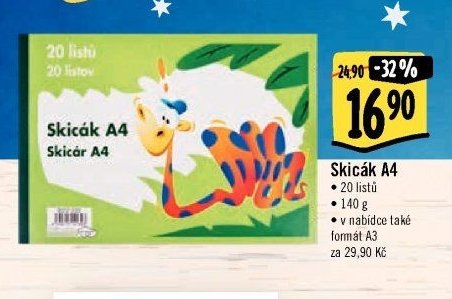 Skicák A4