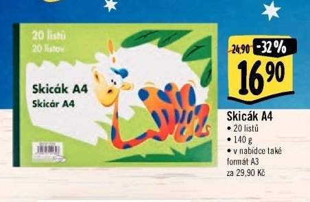 Skicák A4