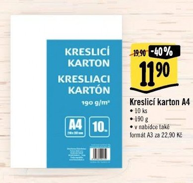 Kreslicí karton A4