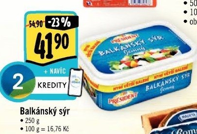 Balkánský sýr Président