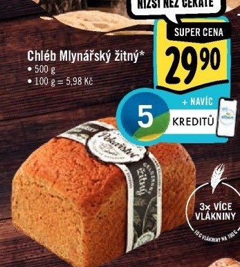 Chléb Mlynářský žitný Albert