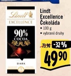 Čokoláda Excellence Lindt