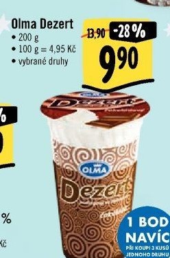 Dezert pudink se šlehačkou Olma