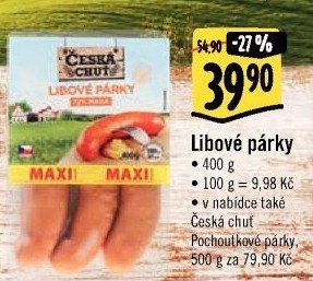 Párky libové Česká chuť