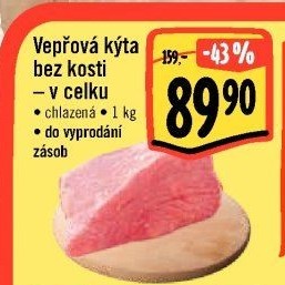 Vepřová kýta bez kosti