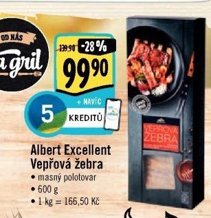 Vepřová žebra Sous vide Albert Excellent