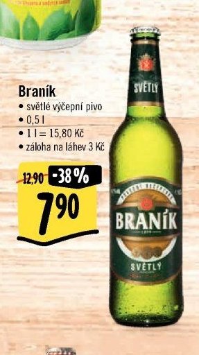 Braník světlé výčepní pivo
