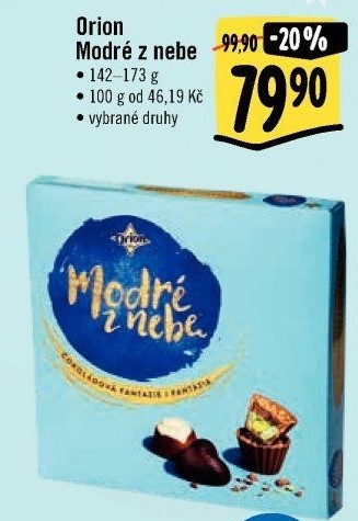 Bonboniéra Modré z nebe Orion