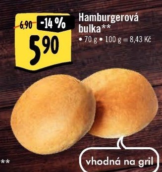 Bulka na hamburger