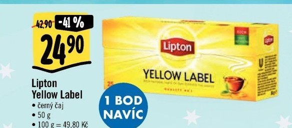 Černý čaj Yellow Label Lipton