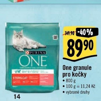 Granule pro kočky One Purina