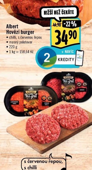 Hovězí burger s chilli Od řezníka na gril Albert