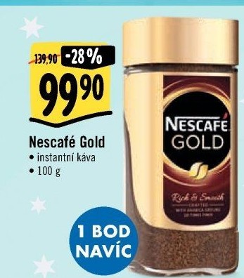 Instantní kávy Nescafé Gold