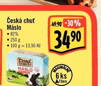 Máslo Česká chuť