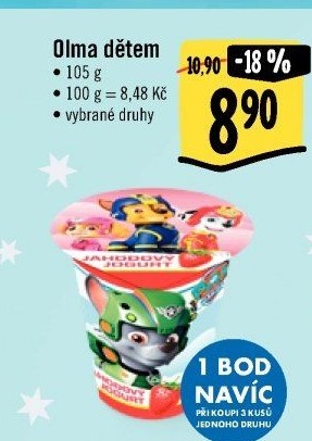 Ochucený jogurt Olma