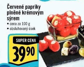 Papričky plněné sýrem