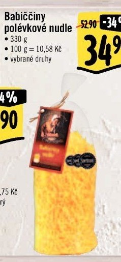 Polévkové nudle Babiččiny Druid