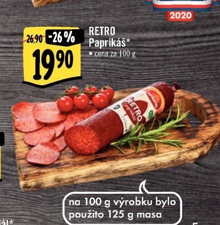 Salám Paprikáš Albert Retro