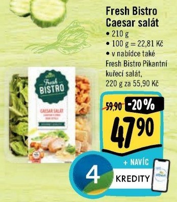 Salát Caesar s krutony a sýrem Albert Fresh Bistro