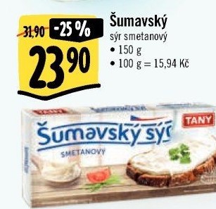 Sýr tavený Šumavský Tany