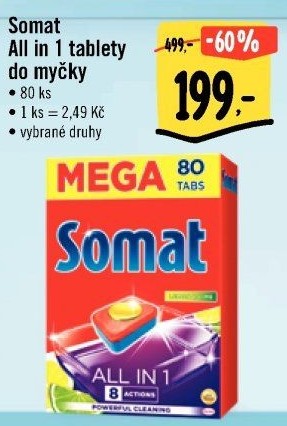 Tablety do myčky All in 1 Somat
