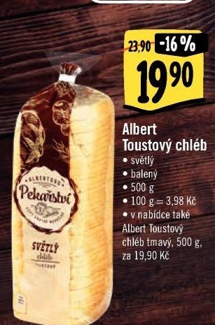 Toustový chléb Albert