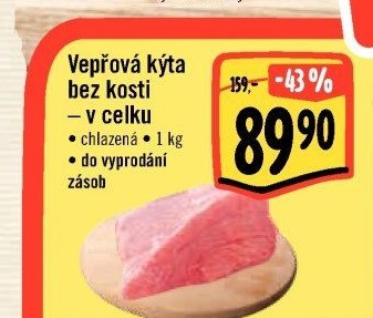 Vepřová kýta bez kosti