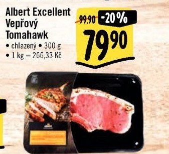 Vepřový steak tomahawk Albert Excellent