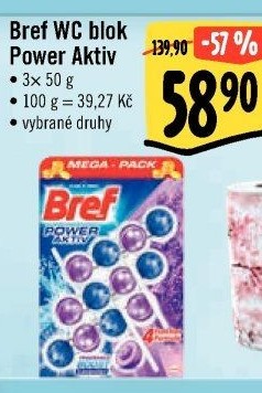 WC blok tuhý Power Aktiv Bref