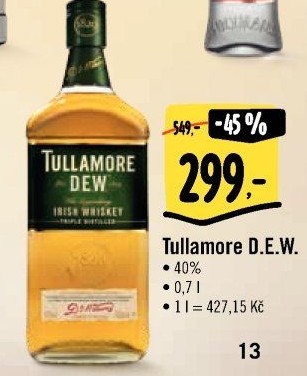 Whisky irská Tullamore Dew