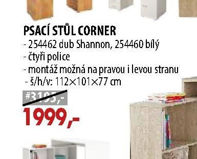 Psací stůl Corner - IDEA nábytek akcniletaky.com