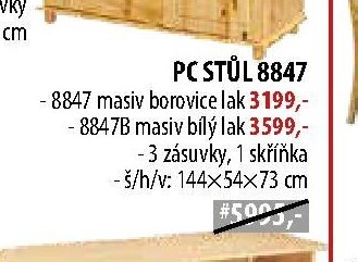 PC STŮL 8847 - IDEA nábytek akcniletaky.com