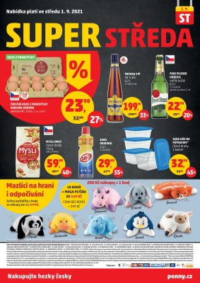 akční leták Penny Market 26.8.2021-1.9.2021