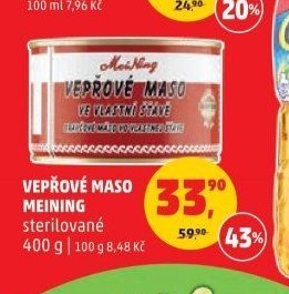 VEPŘOVÉ MASO MEINING